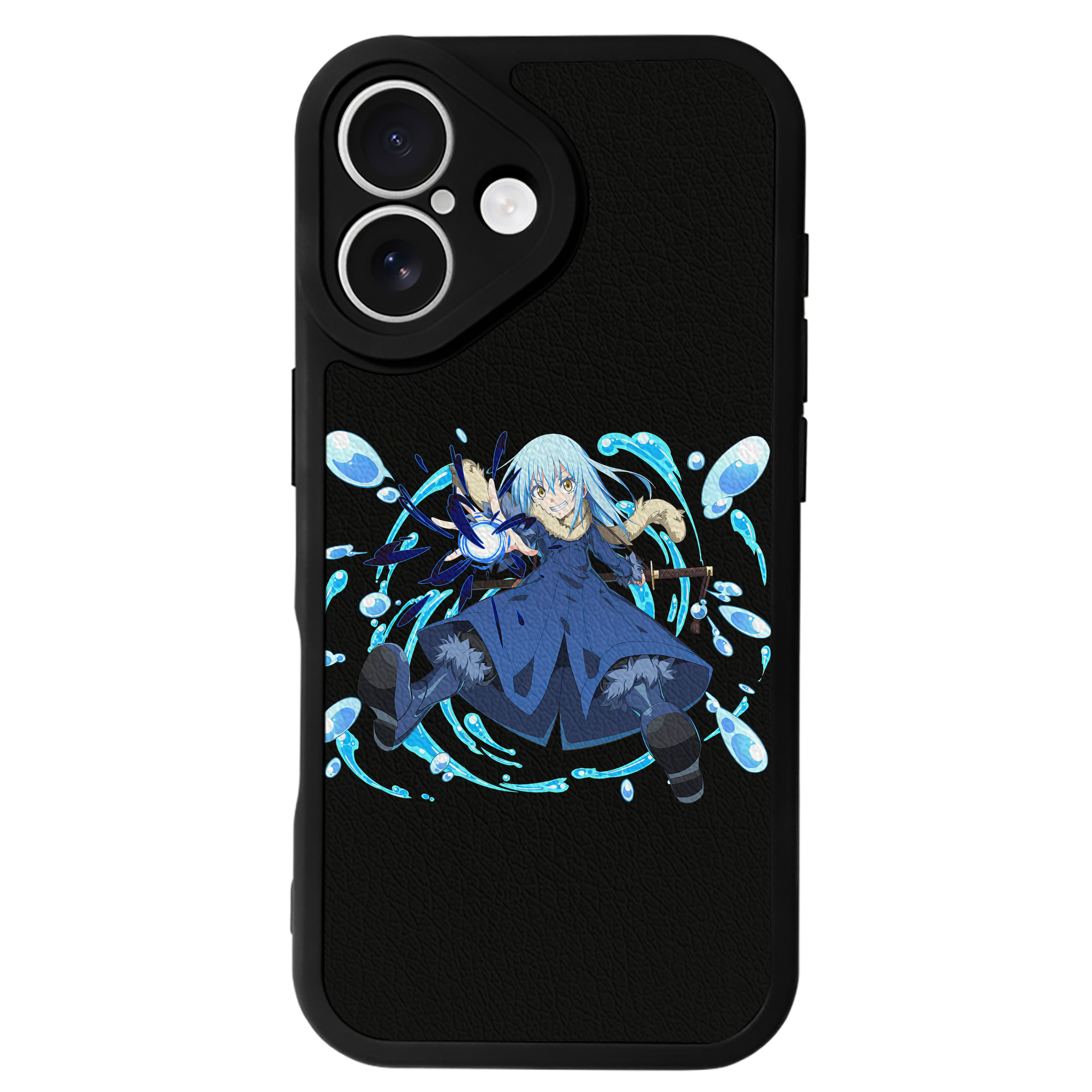 （画像用） 転スラ Regarding Reincarnated to Slime 【iPhone 16シリーズ対応】シリコンスマホケース（レザー調） 材質：シリコン